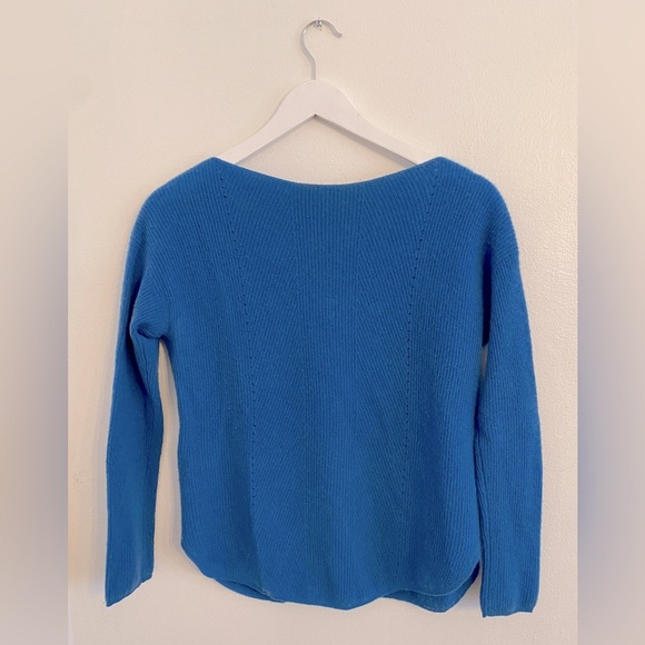 Vince Ribbed Boat Neck Sweater 100% Cashmere - Picture 5 of 12